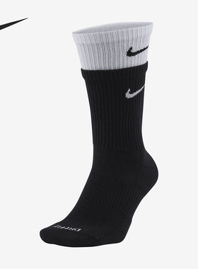 Nike/耐克正品2021新款拼接撞色男女夏季训练运动袜 DD2795-011