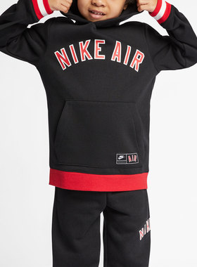 Nike/耐克正品春秋新款小童时尚运动连帽休闲套头卫衣 HA7102-010