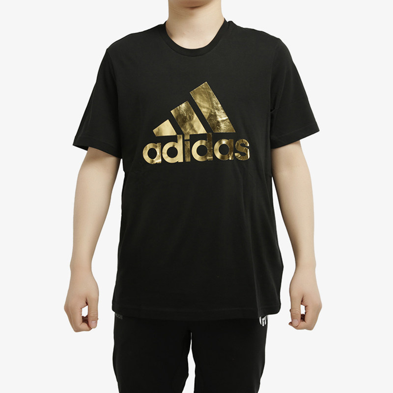 Adidas/阿迪达斯正品夏季男子运动型格套头宽松短袖休闲T恤FN1735