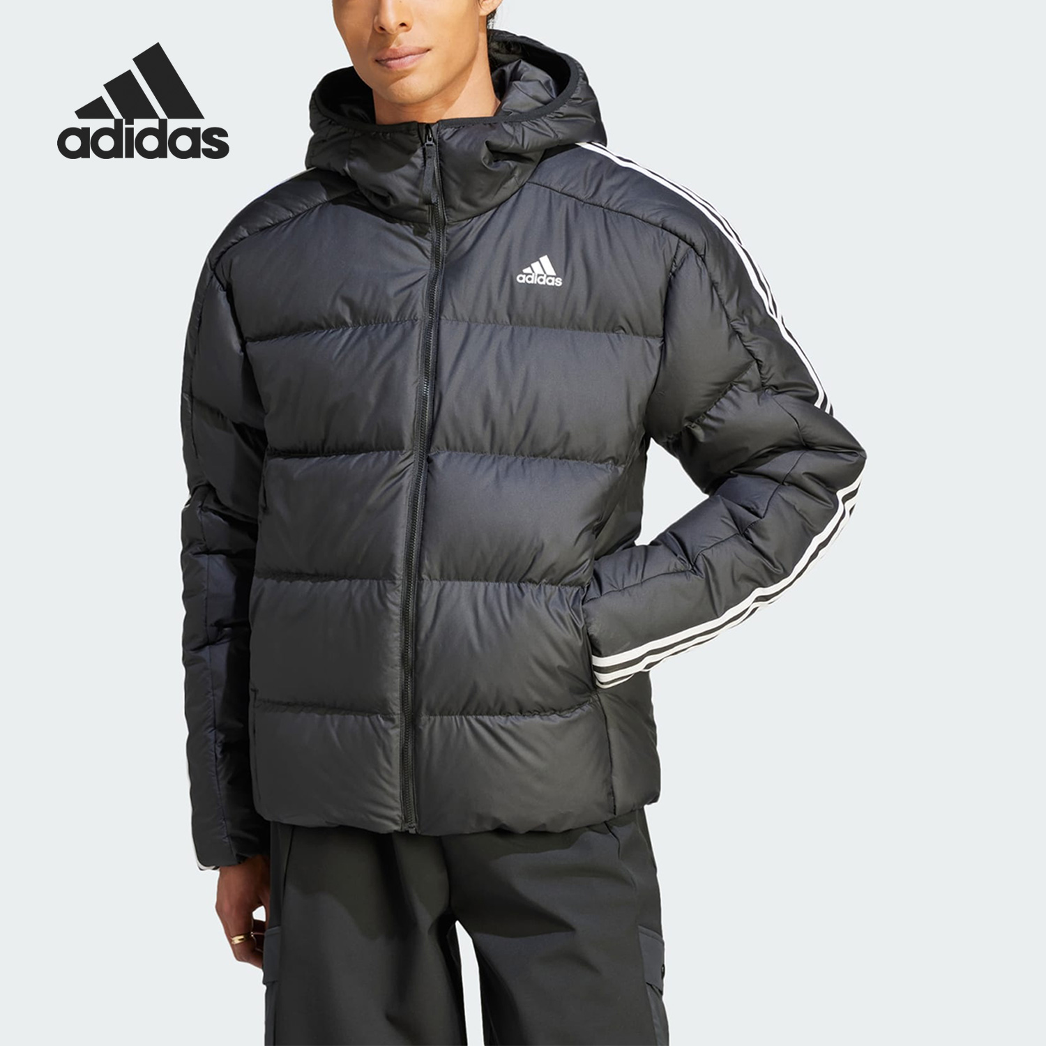 阿迪达斯正品男子运动羽绒服