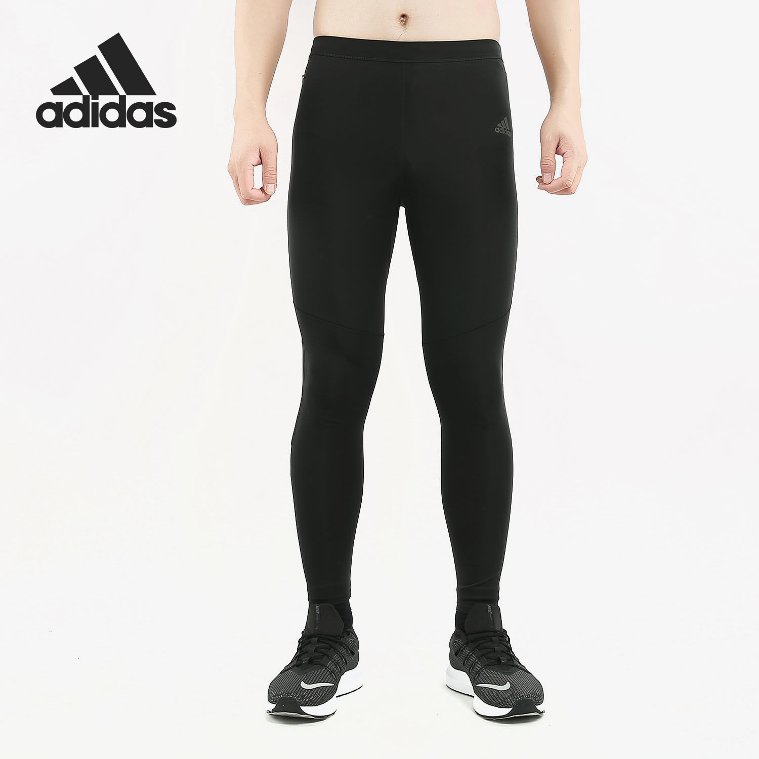 Adidas/阿迪达斯正品跑步紧身裤秋款男子健身训练弹力长裤B47717