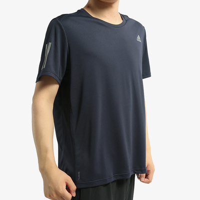 Adidas男子透气休闲运动短袖