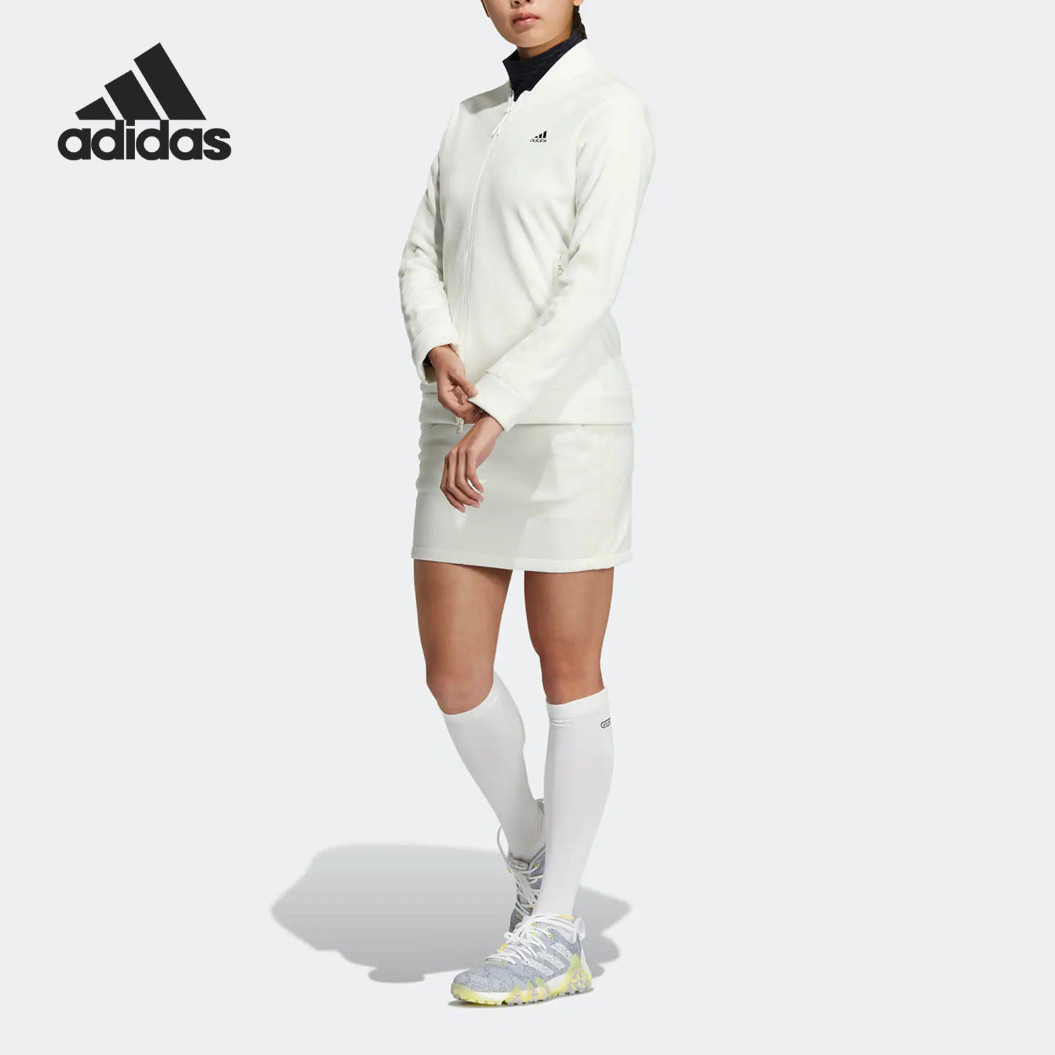 Adidas/阿迪达斯正品秋冬季新款女子运动长袖短裙休闲套装 HG8273