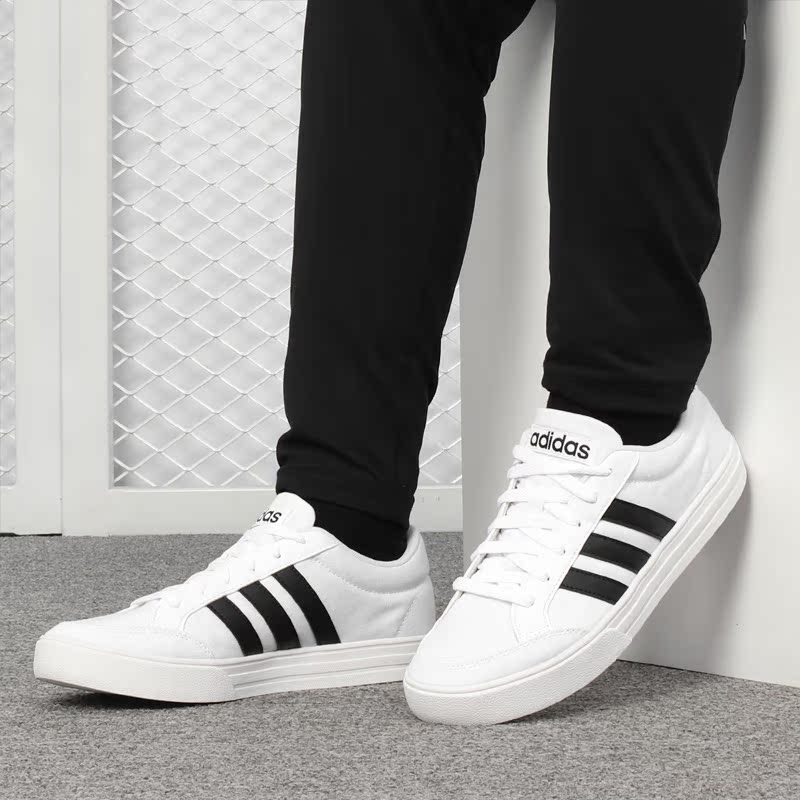 阿迪达斯VSSET男子低帮休闲板鞋