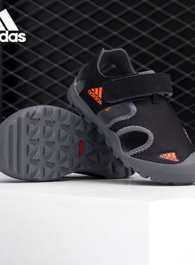 Adidas/阿迪达斯正品 夏季新款儿童户外运动鞋凉拖鞋EF2241