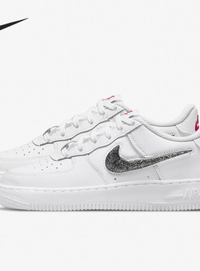 Nike/耐克正品Air Force 1 AF1女子GS大童休闲板鞋DC9651-100