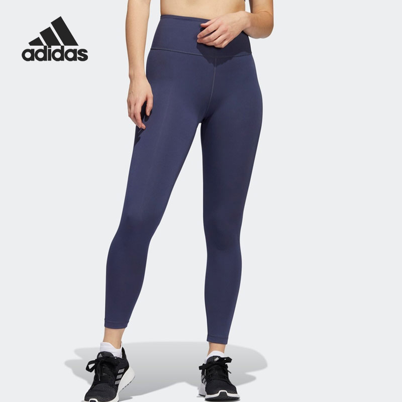 阿迪达斯女子跑步运动九分紧身裤
