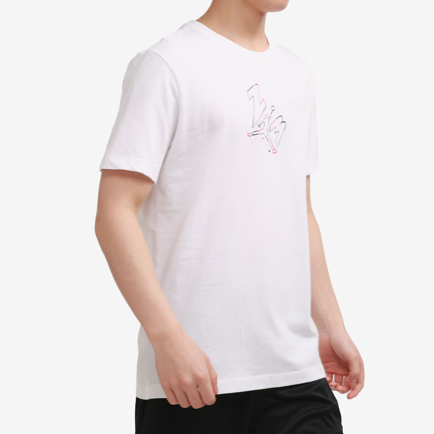 Nike/耐克正品春季男子白色印花短袖休闲运动T恤DC4829-100