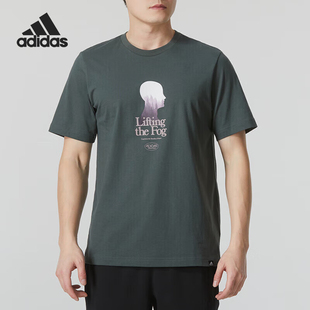 WLLNSS 阿迪达斯正品 T恤IS1034 1男士 针织短袖 TEE Adidas