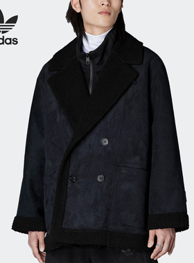 Adidas/阿迪达斯正品三叶草男子加绒保暖运动防风夹克外套 HM5111