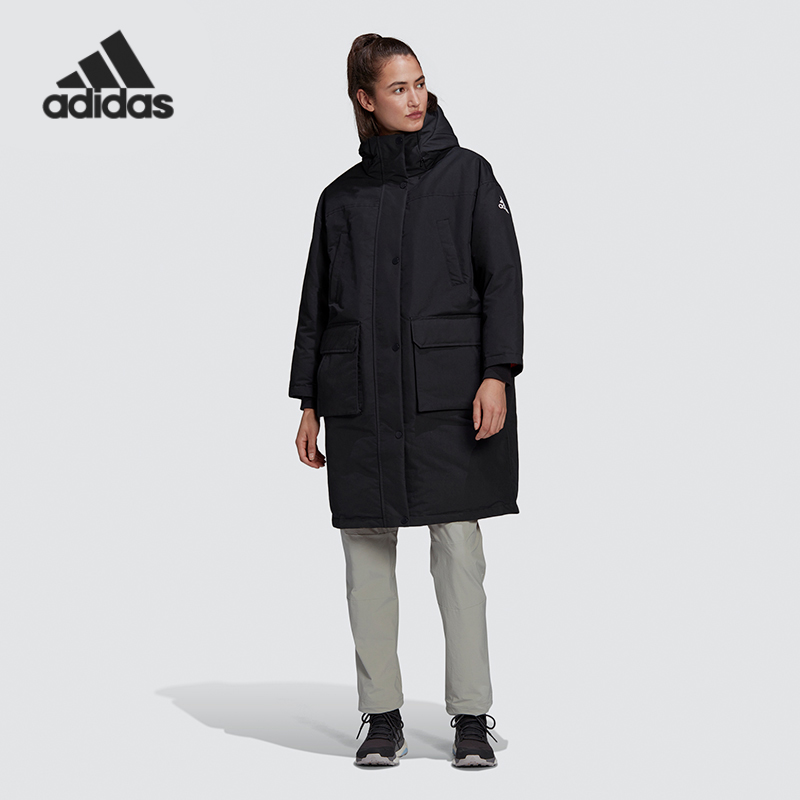 阿迪达斯运动女装户外休闲羽绒服