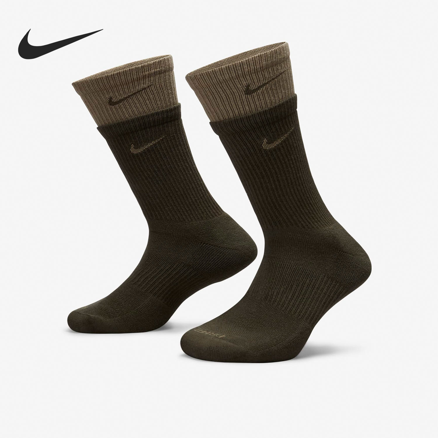 耐克正品拼接男女夏季训练运动袜