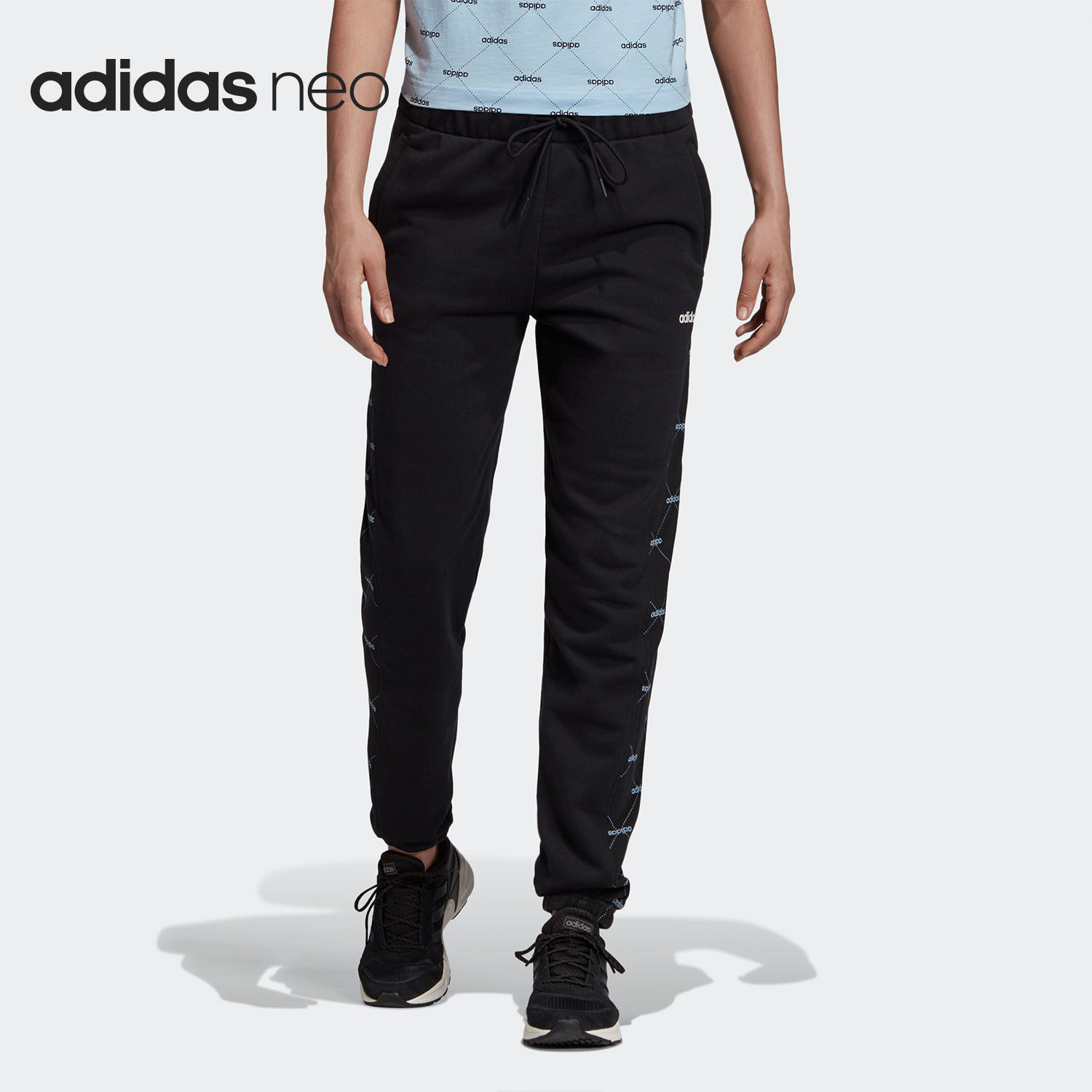 Adidas/阿迪达斯正品NEO新款女子运动训练休闲针织长裤EI6262,运动服/休闲服装,运动长裤,淘宝优惠券,粉丝福利购,淘宝优惠卷