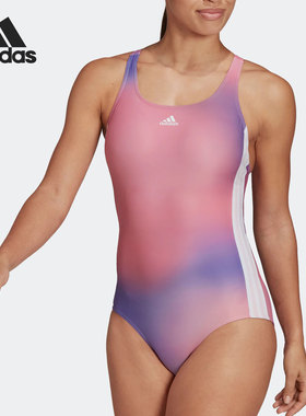 Adidas/阿迪达斯正品MELBO夏季女子新款游泳无袖连体泳衣 H54152