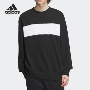 新款 男女圆领休闲运动套头卫衣IT6398 阿迪达斯正品 Adidas