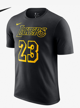 Nike/耐克正品湖人队詹姆斯23号男子新款运动短袖T恤AA2591-022