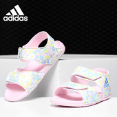 阿迪达斯正品 夏季 新款 Adidas 儿童运动轻便沙滩凉鞋 EF0376