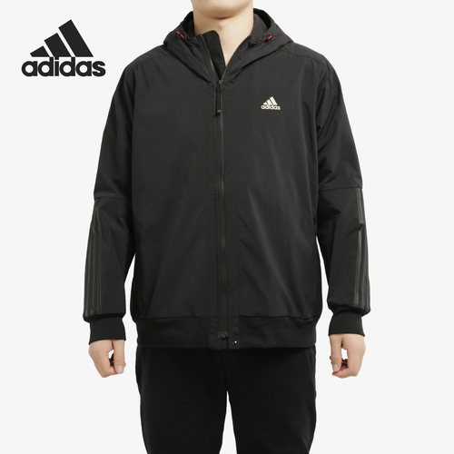 Adidas新款运动外套连帽休闲夹克