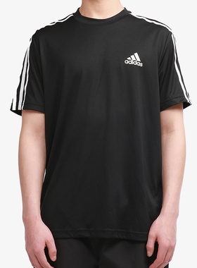 新款Adidas/阿迪达斯正品短袖T恤男子春休闲百搭运动服GM2105