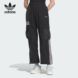 新款 运动工装 阿迪达斯正品 长裤 IU4815 三叶草女子夏季 Adidas