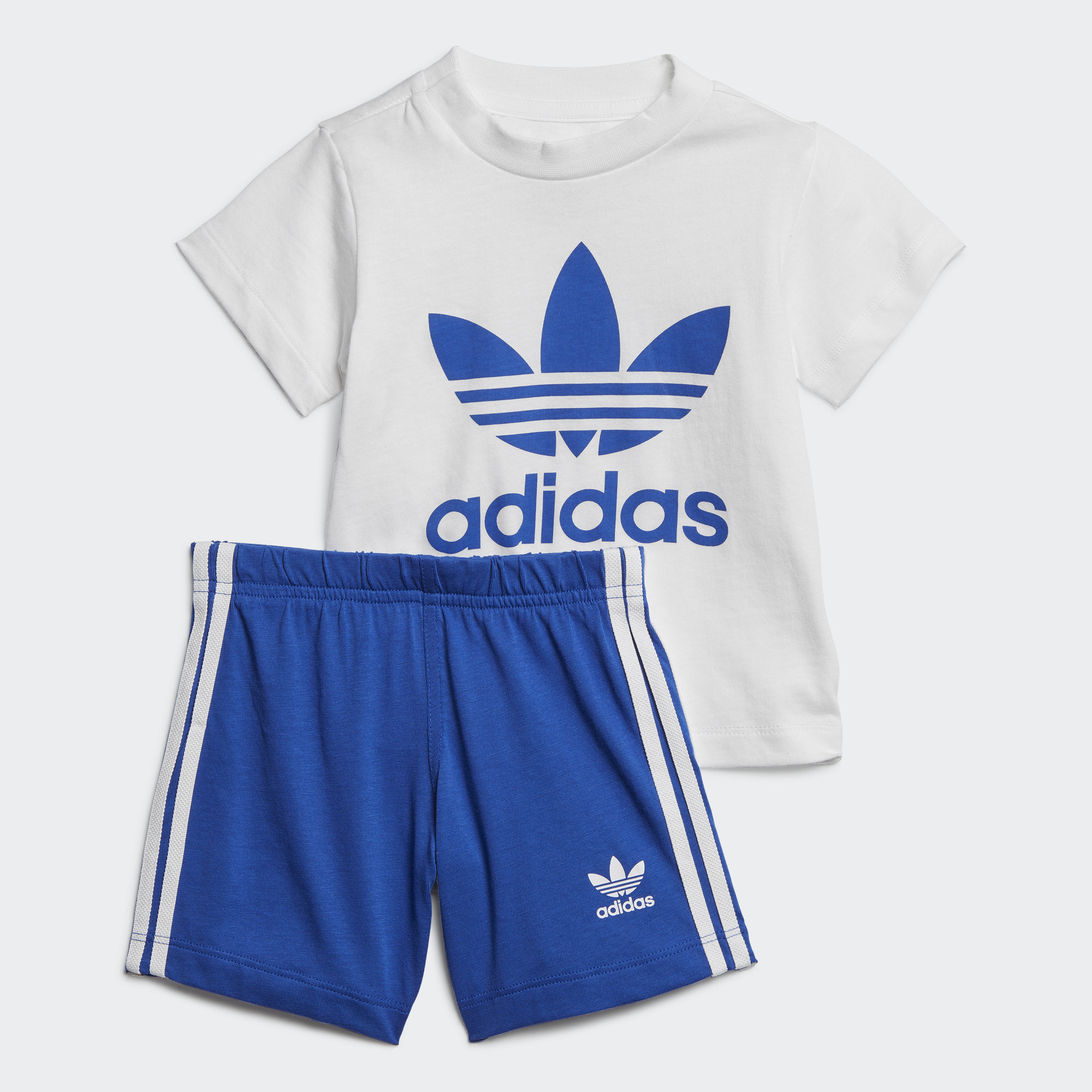 Adidas/阿迪达斯正品 SHORT TEE SET三叶草男婴童运动套装 GD2626