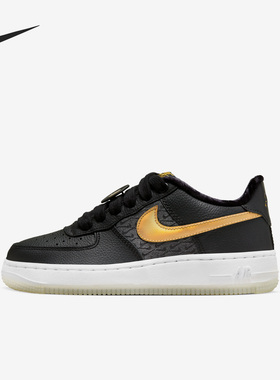 Nike/耐克正品AIR FORCE 1GS女子大童运动休闲鞋FN6977-010