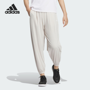新款 Adidas 阿迪达斯正品 运动休闲夏季 JJ2270 女士防晒束脚长裤