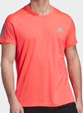 新款Adidas/阿迪达斯正品男子透气圆领上衣运动短袖T恤FT1430