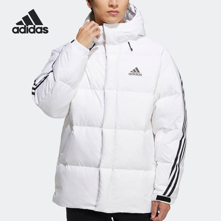 Adidas/阿迪达斯正品秋冬新款男子保暖连帽羽绒服外套 H20755