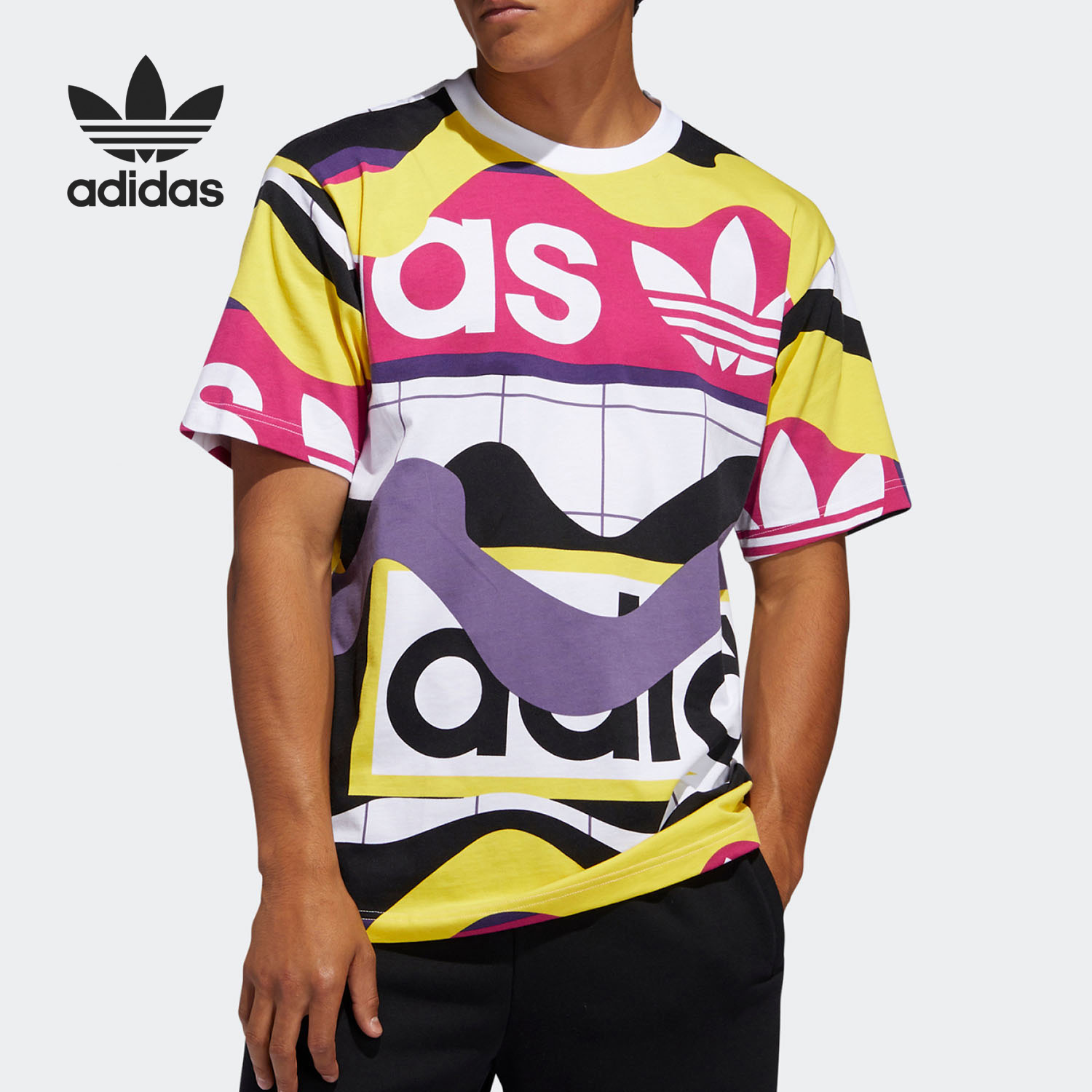 Adidas/阿迪达斯男子运动T恤