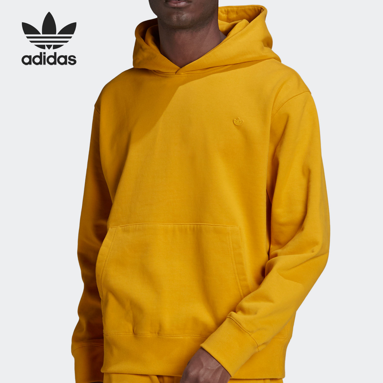 Adidas/阿迪达斯正品三叶草C HOODY FT男子运动连帽衫卫衣 HN6933