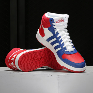 新款 阿迪达斯正品 NEO男子皮面高帮运动休闲板鞋 FY8472 Adidas