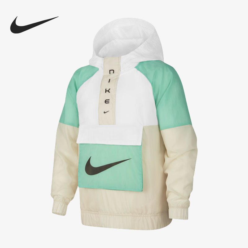 Nike/耐克正品新款大童舒适运动梭织连帽夹克外套 DX6297-100