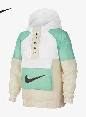 Nike/耐克正品新款大童舒适运动梭织连帽夹克外套 DX6297-100