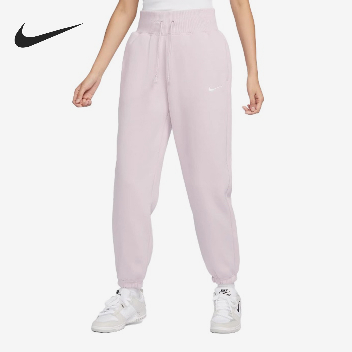 Nike/耐克正品新款女子时尚高腰针织加绒防风运动长裤DQ5888