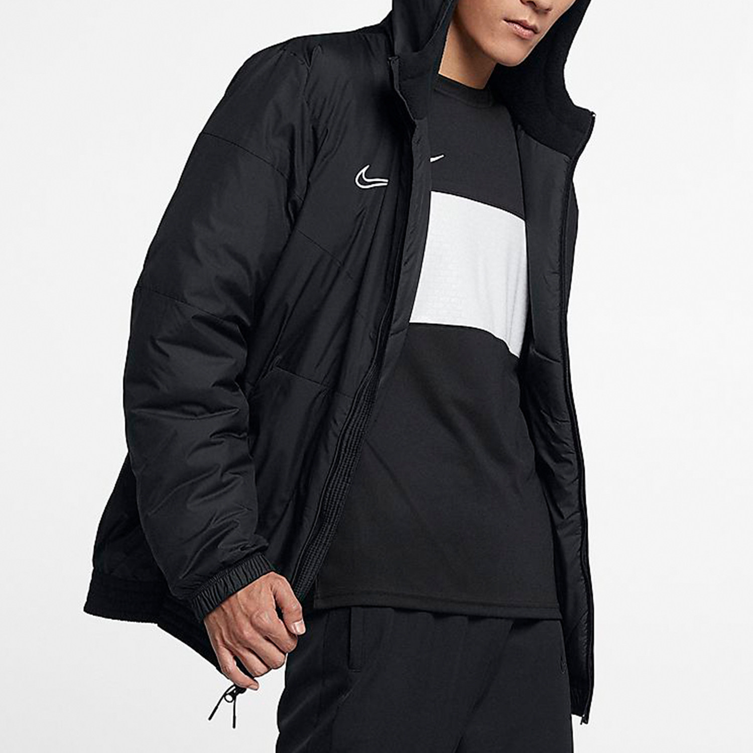 Nike/耐克正品男子短款连帽保暖防寒棉服运动休闲夹克外套 AO1501
