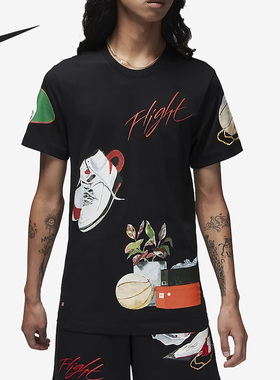 Nike/耐克正品Air Jordan男子运动休闲时尚印花短袖T恤DQ7379-010