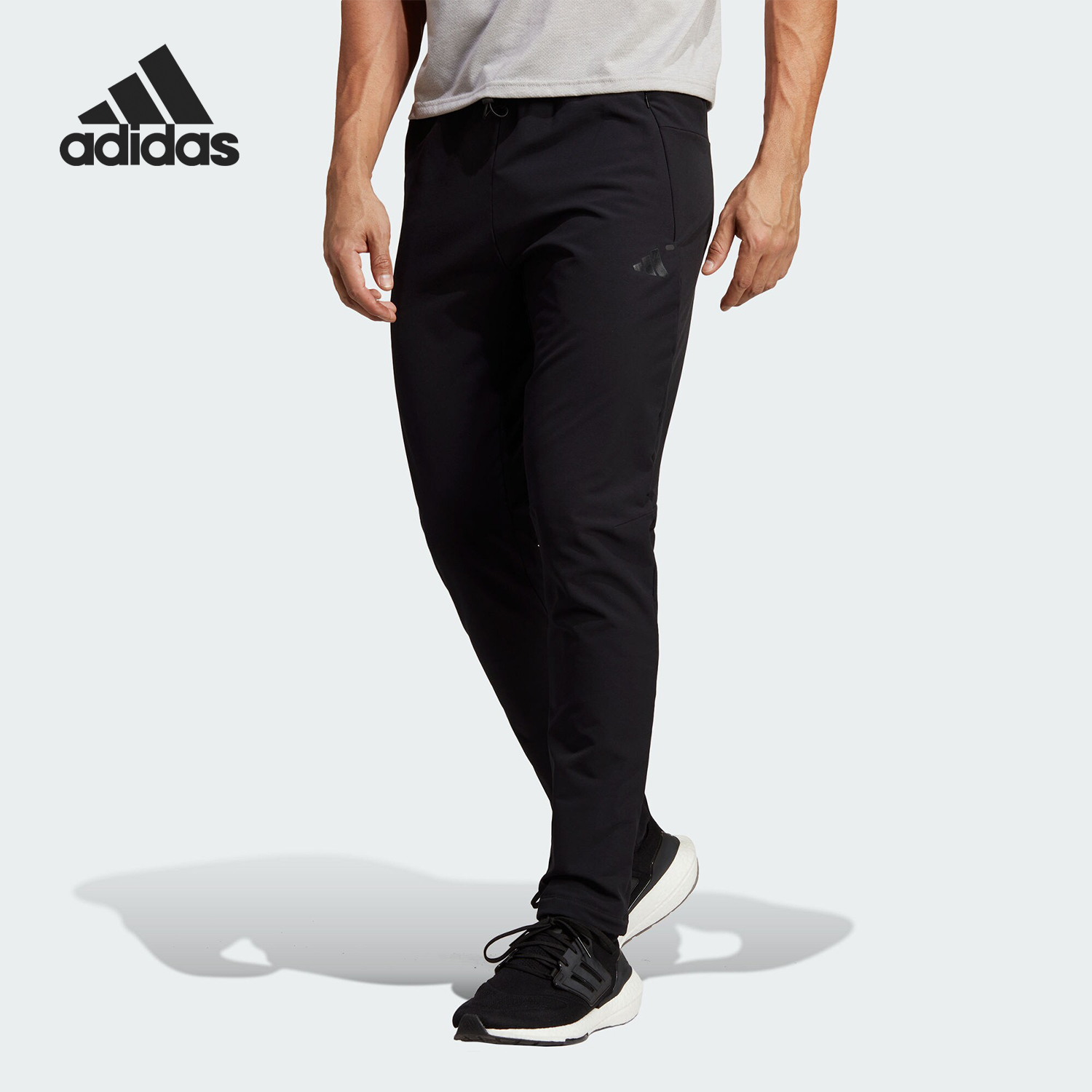 Adidas/阿迪达斯男士锥形健身裤