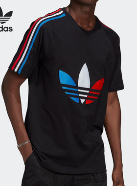Adidas/阿迪达斯正品三叶草 新款男子夏季休闲运动短袖T恤 GQ8920