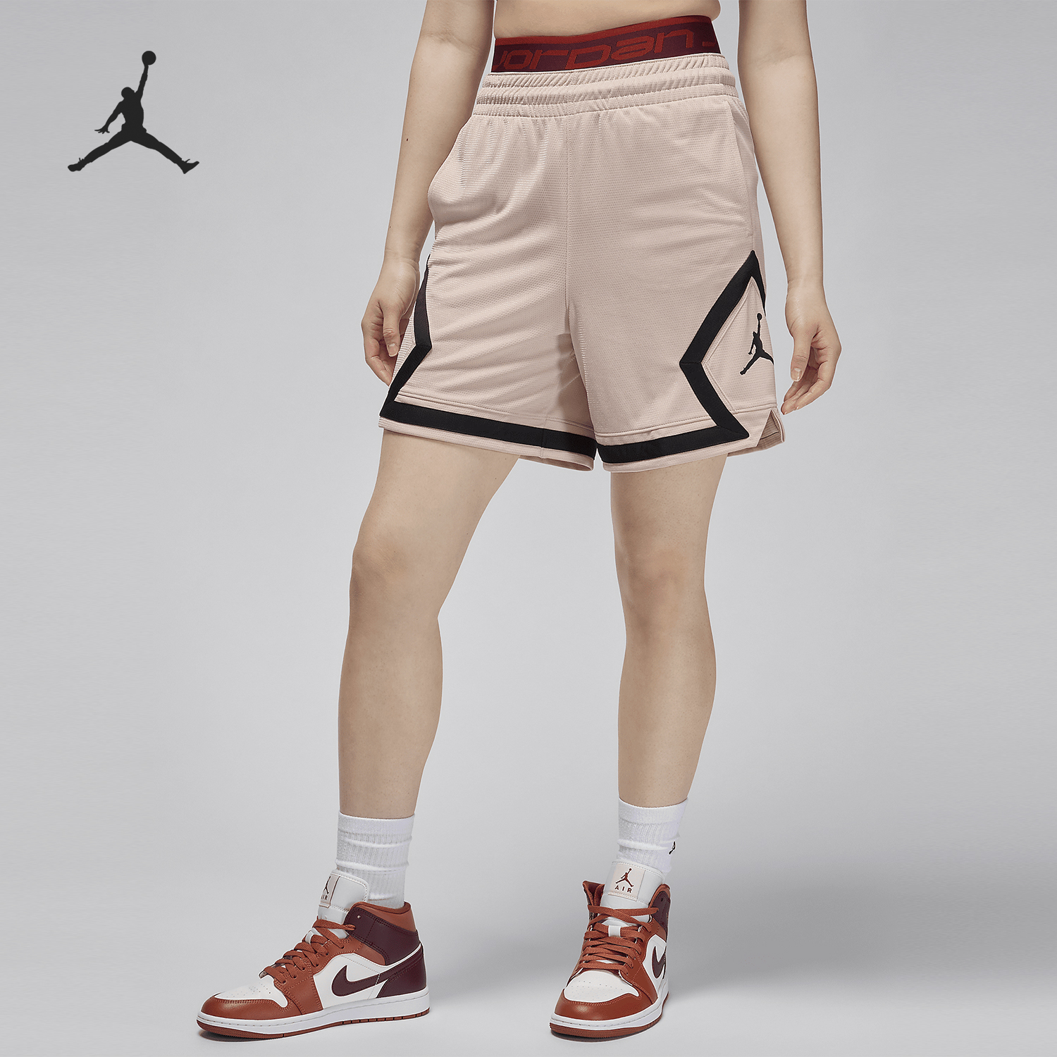 Nike/耐克正品JORDAN女士训练宽松透气运动短裤FB4589-207