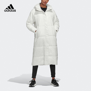 Adidas/阿迪达斯TERREX新款女子运动连帽长款保暖棉衣 EK4814
