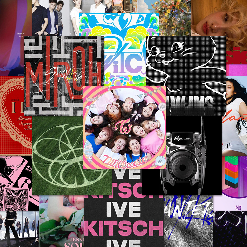240张kpop专辑封面贴纸ins高颜值创意男团女团装饰diy手机壳贴画
