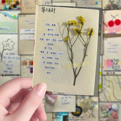 108张浪漫拼贴诗句贴纸