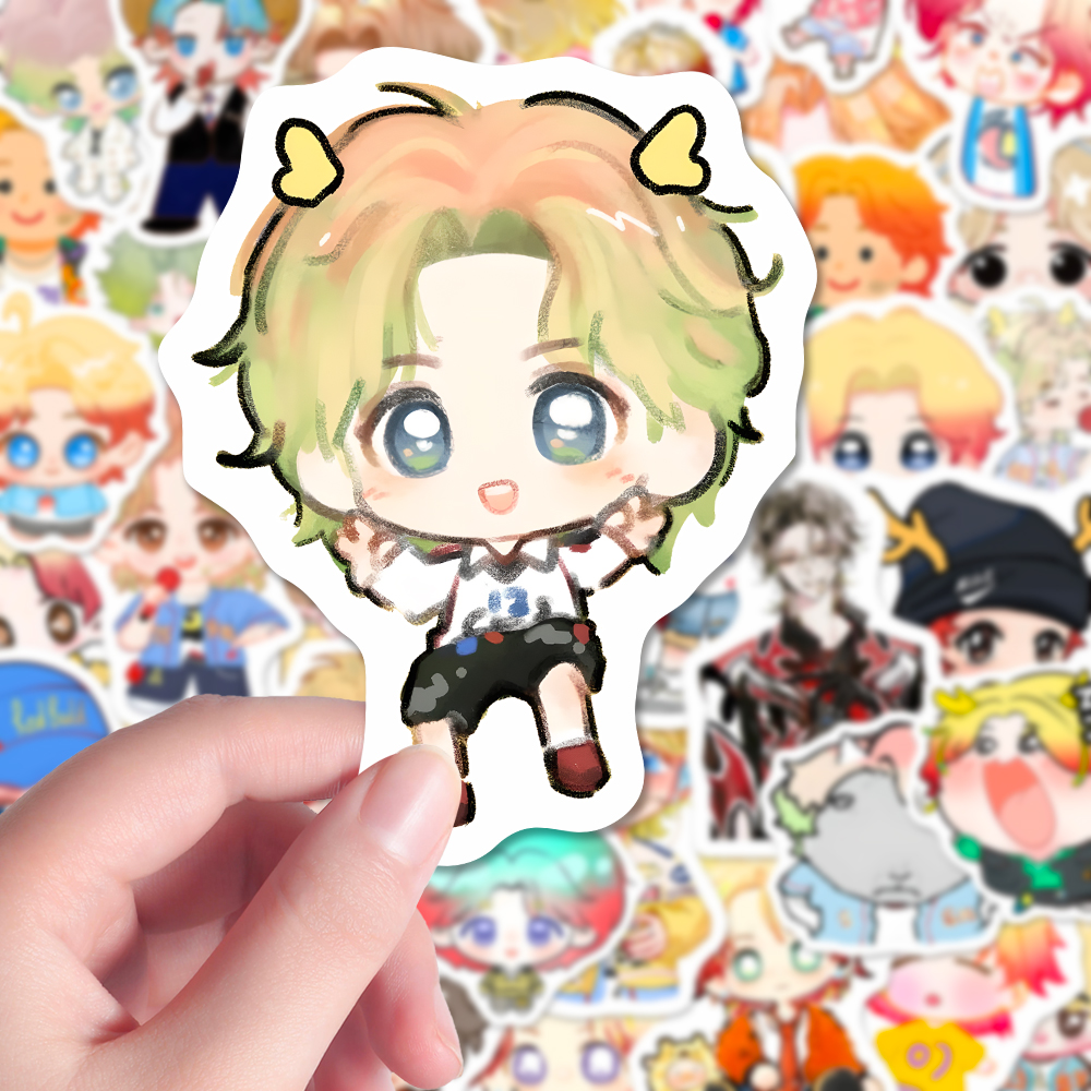 132张鹿晗Q版贴纸创意卡通鹿晗season4巡回演唱会物料周边diy贴画