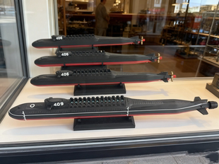 096攻击核潜艇模型摆件装24枚巨浪3潜射洲际导弹科普收藏纪念礼品