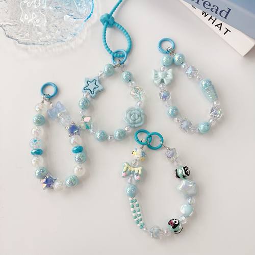 手工串珠手机链钥匙链