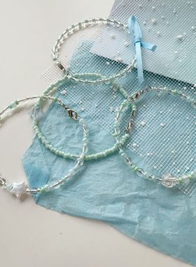 新款ins风薄荷糖小清新手链