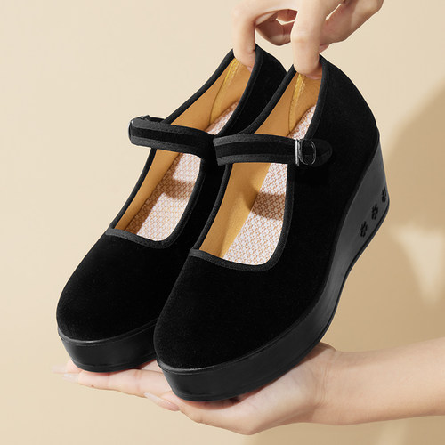 防滑舒适软底老北京布鞋女