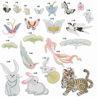 布贴中国风刺绣补丁贴