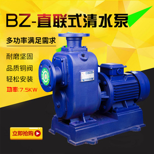 自吸泵 BZ7.5KW直联式 100BZ 农用灌溉清水泵80BZ